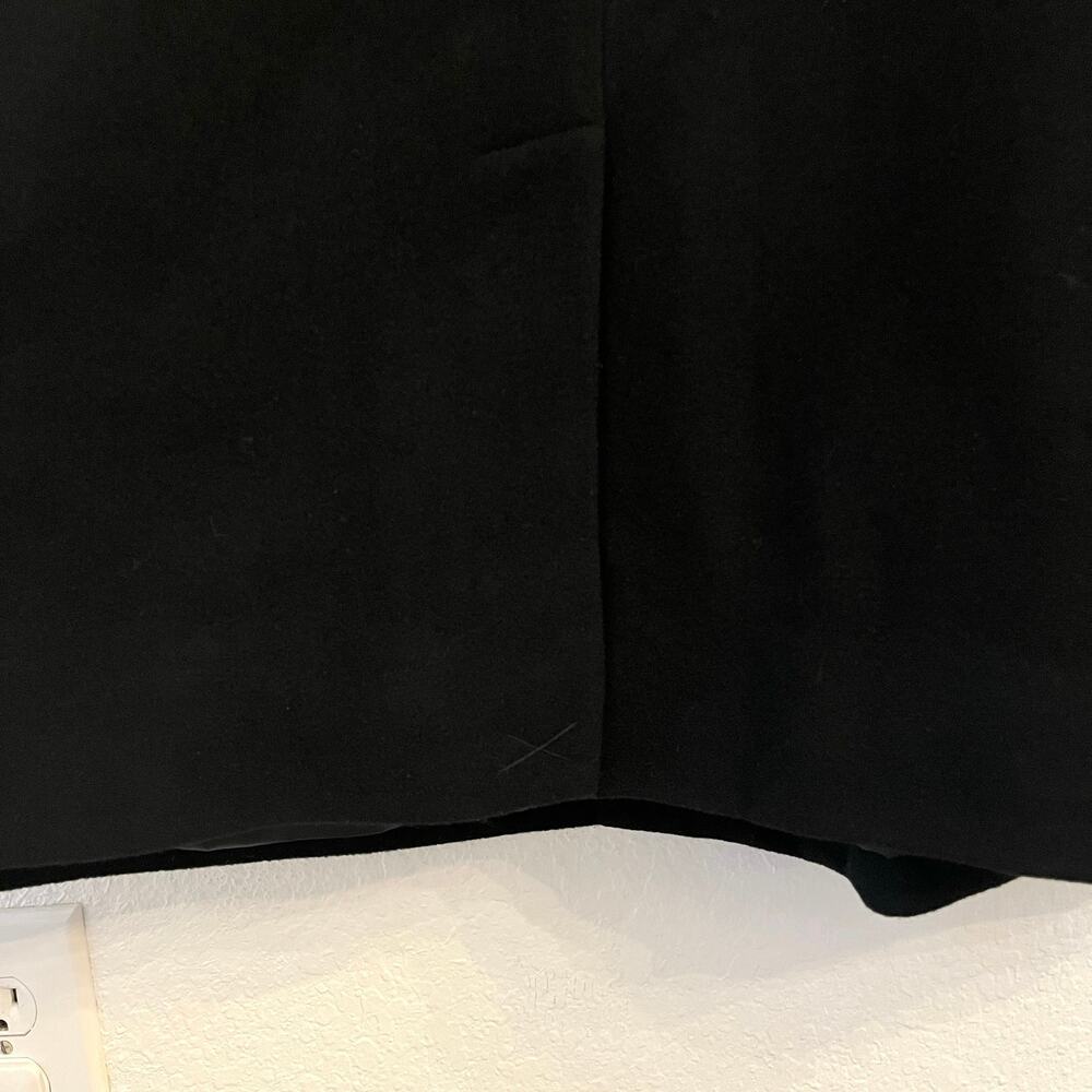 Pronto Uomo Mens Wool Cashmere Coat 42S Long Overcoat Black Dressy Formal Office - Picture 6 of 16